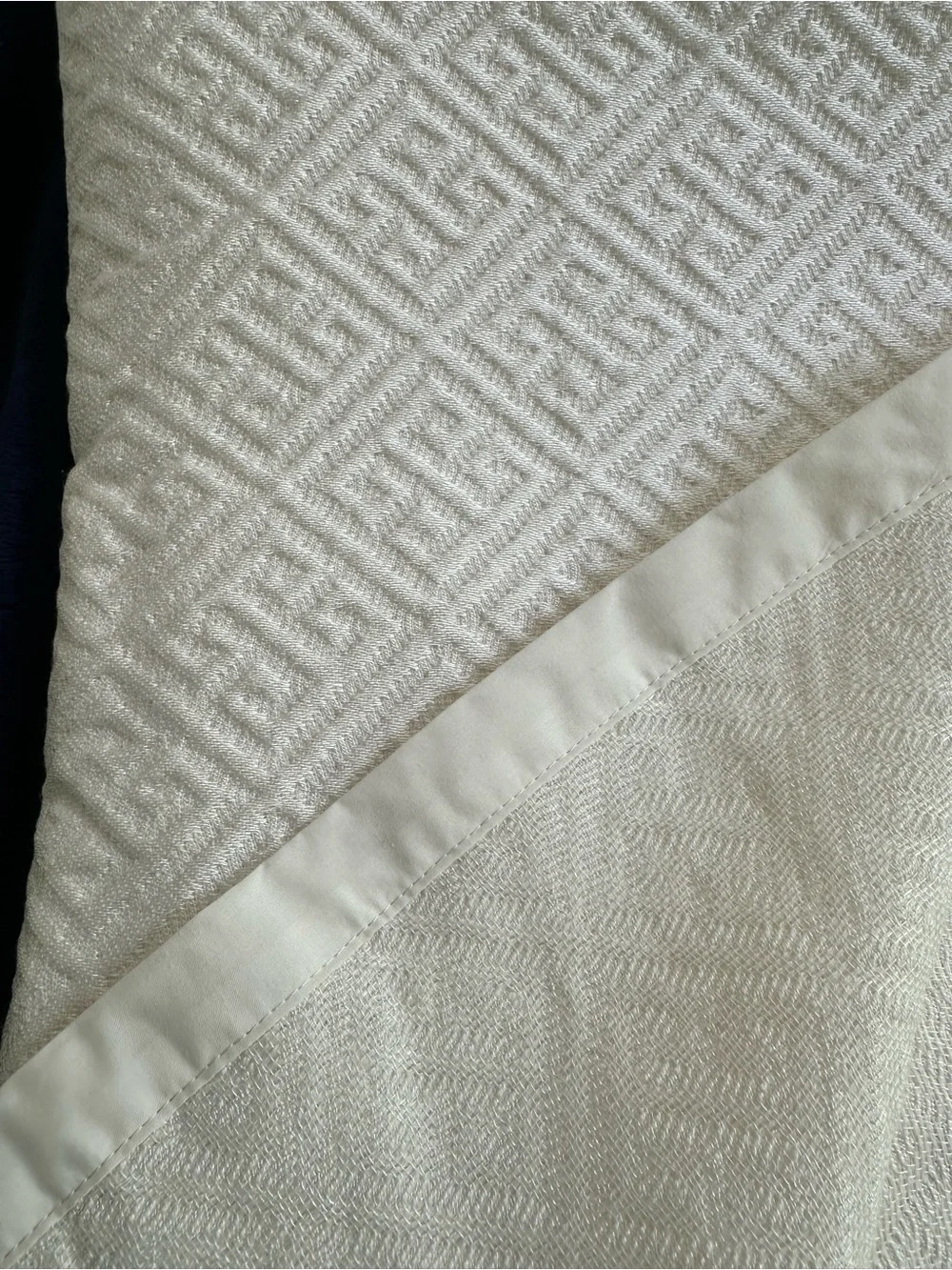 dennis basso Hotel Du Cobb Matelasse Coverlet Set - White